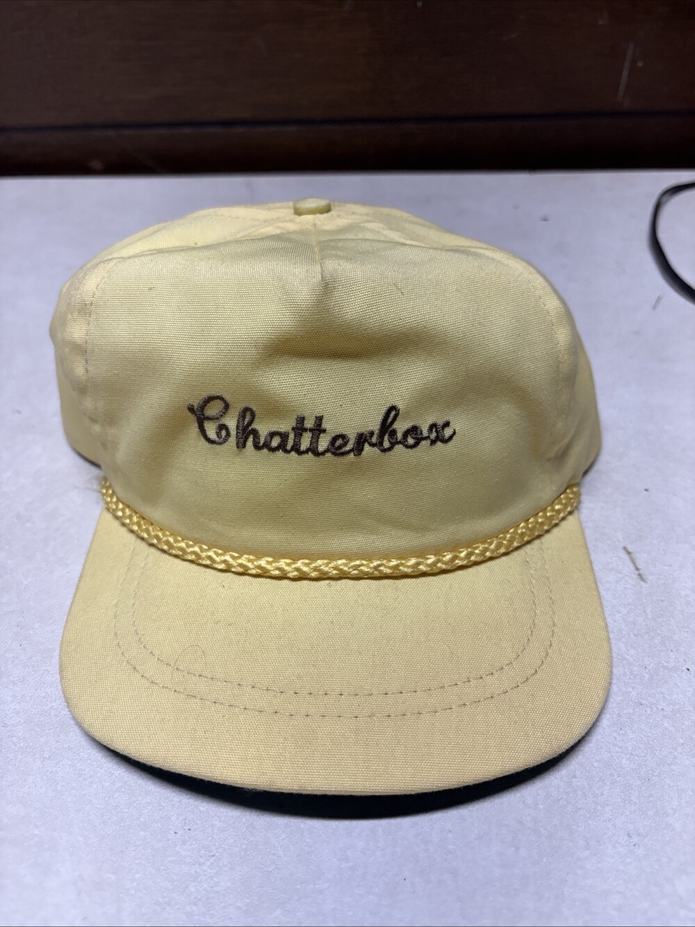 Vintage Chatterbox Golf Hat Leather Strap Very Rare!